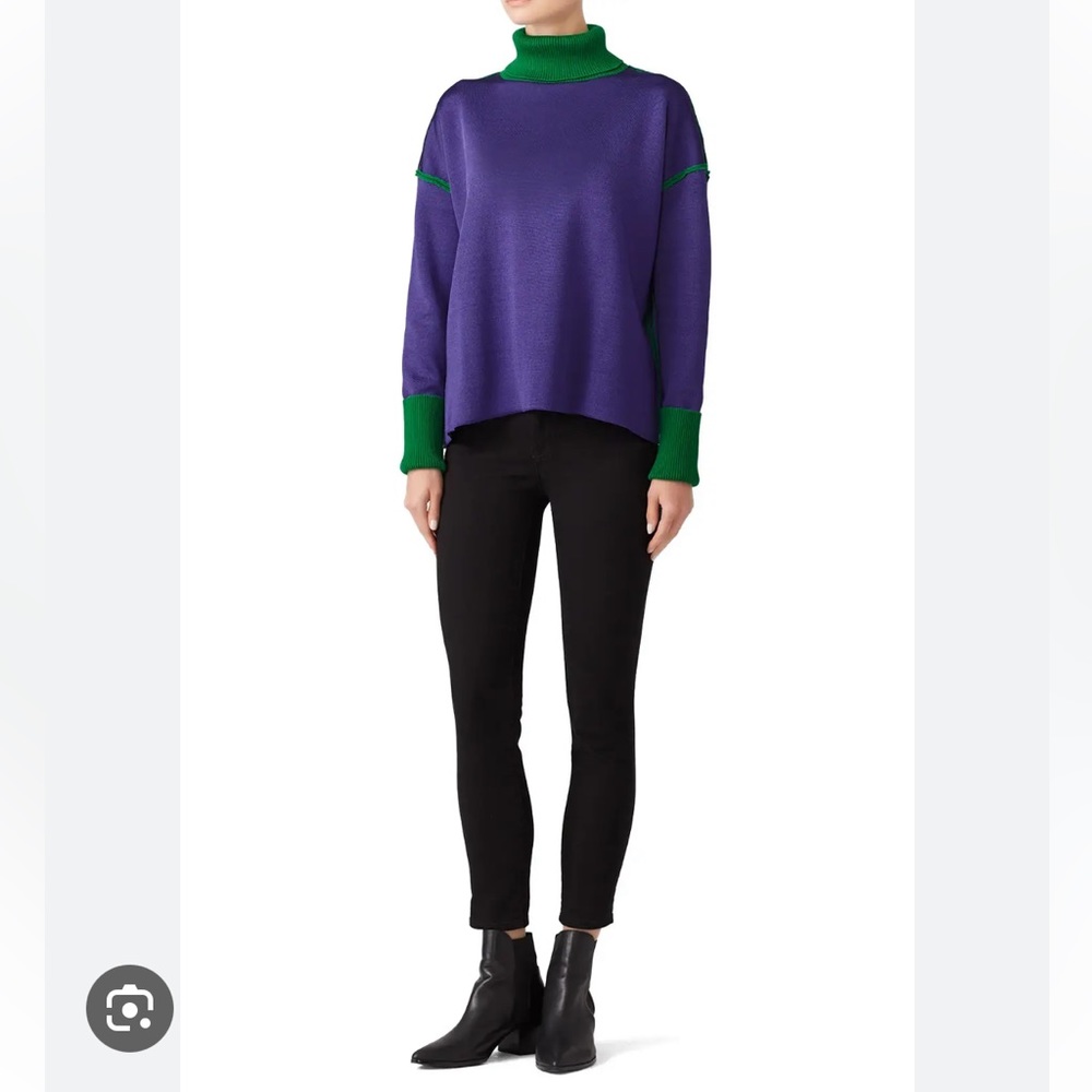 Marni Colorblock Turtleneck Sweater (Size 42 IT)